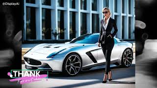 4K Glam and the Gears - Models Meet High Tech |  #cars #beauty #ai