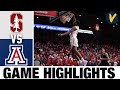 Stanford vs #2 Arizona 2022 College Basketball Highlights