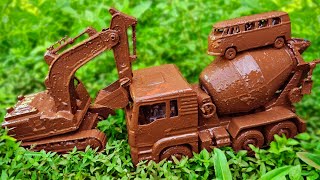 Cleaning Large Excavator Backhoes, Racing Cars, Trains, Telolet Buses, Concrete Mixer Trucks, and...