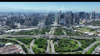 中山高 國道一號 台中交流道 台灣大道 日景 5.1K30 空拍素材