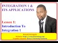 1 INTRODUCTION TO INTEGRATION 1