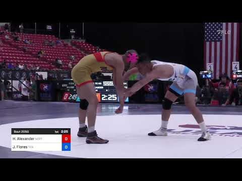 70 Kg Rnd Of 64 - Hassan Alexander, North County Wrestling Club Vs Julian Flores, Titan Mercury Wr