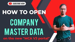 How to check Company Master Data on V3 portal?