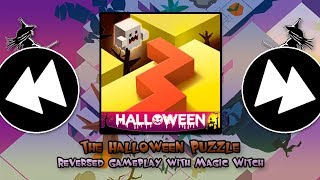 Dancing Line | The Halloween Puzzle (Reversed Gameplay with Magic Witch)