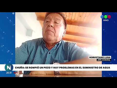 CHUÑA: SE ROMPIÓ UN POZO Y HAY PROBLEMAS EN EL SUMINISTRO DE AGUA