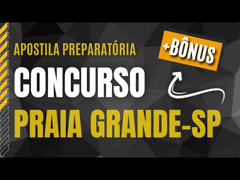 Concurso Praia Grande - SP 2024 - Apostila PREPARATÓRIA para Atendente de Educação I