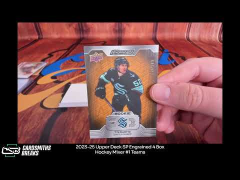 2023 25 Upper Deck SP Engrained 4 Box Hockey Mixer #1