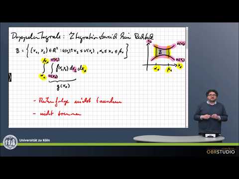 0292 Doppelintegral: Integrationsbereich kein Rechteck
