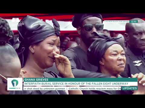 💔 The Hardest Goodbye😭 — Widow of Samuel Sarpong Weeps as Caskets Leave