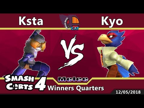 SmashCorts #4 - SSBM Singles - Ksta (Sheik) vs Kyo (Falco) - Winners Quarters