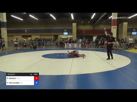 77 Lbs Rr Rnd 3 - Preslee Richter, Gold Rush Wrestling Vs Yamilette Hernandez, Top Dog Wrestling C