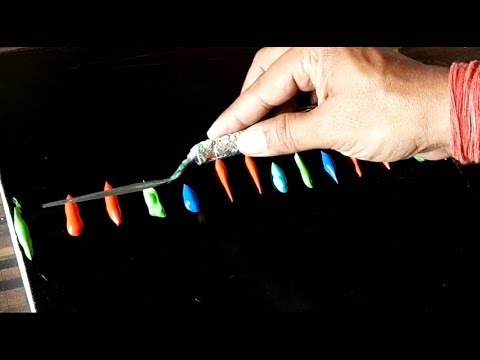 Easiest Abstract Painting / Satisfying / Smearing paints on canvas / Demo/Project 365 day / Day#0219