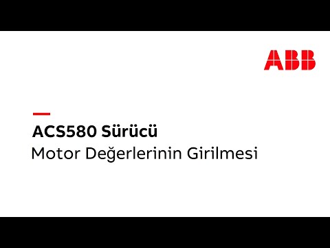 2- ACS580 Motor Değerlerinin Girilmesi