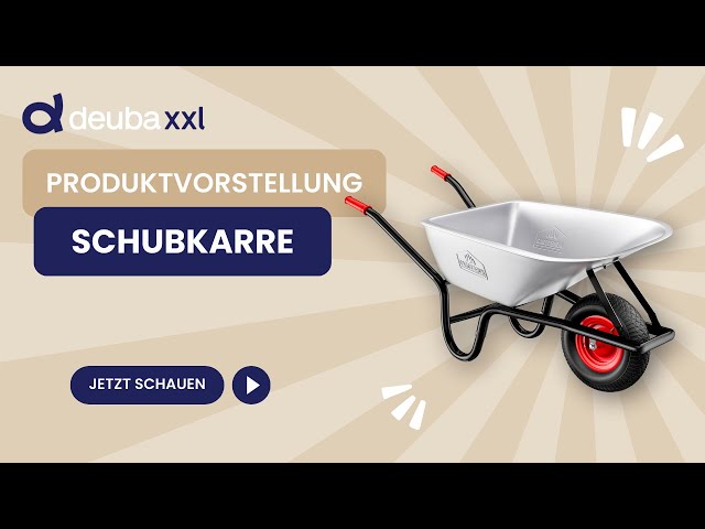 Video teaser per GARDEBRUK® Schubkarre verzinkt 250kg mit Luftbereifung
