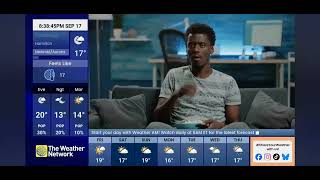 The Weather network local forecast for the gta Thursday September 17th 2026 (2)