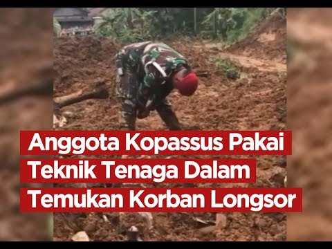 Aksi Tenaga Dalam Merpati Putih untuk Temukan Korban Longsor