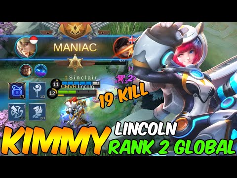Flicker Jungler Kimmy Super Damage [Rank 2 Global Kimmy] lincoln Mobile Legends Gameplay