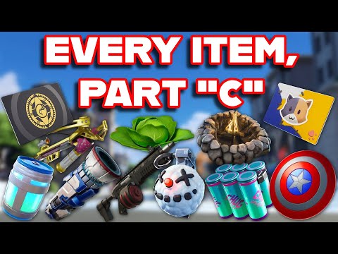 Ranking EVERY ITEM In FORTNITE ALPHABETICALLY (Part "C")