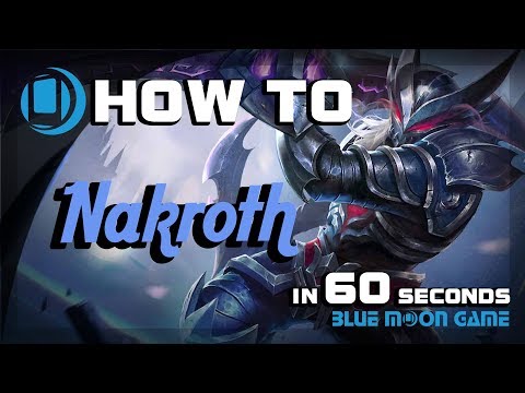 AoV Nakroth Hero Guide in 60 sec | Arena of Valor | Blue Moon Game