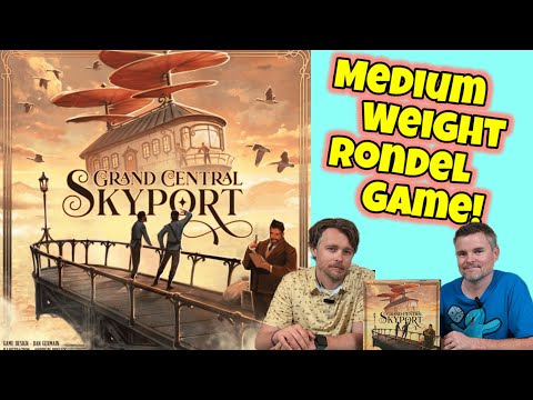 Grand Central Skyport - #Kickstarter Preview On This  Rondel Game!