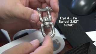 Eye and Jaw Swivel - Stainless Steel