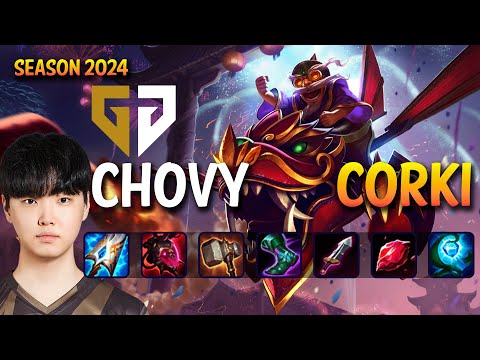GEN Chovy CORKI vs ORIANNA Mid - Patch 14.7 KR Ranked CHALLENGER | lolrec