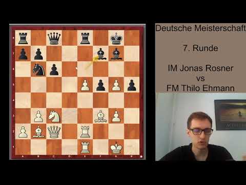 Deutsche Meisterschaft | 7. Runde | IM Rosner - FM Ehmann