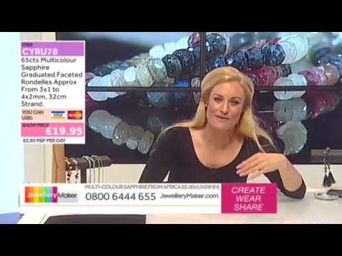 Shaded Amethyst on the JewelleryMaker Late Show 24/8/15