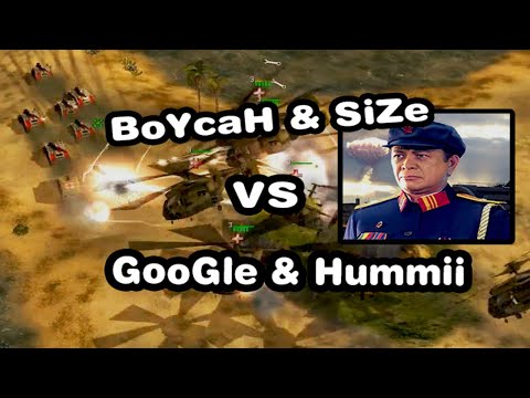 $80 Epic 2v2 Challenge: BoYcaH & SiZe vs GooGle & Hummi! - Player View - CNC:ZH