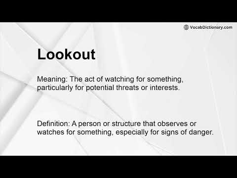 Another Word For Lookout
