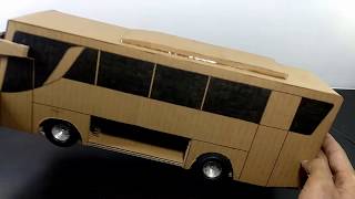Cara membuat miniatur bus dari kardus Mobil mainan
