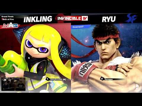 NA | sinnyboo242 Inkling vs Parappa Ryu - Grand Finals - Invincible IV - SSBU Singles