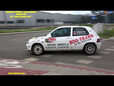 Wiśniowski Bogdan / Bukała Mateusz - Renault Clio - KJS " Rajd Lasowiak 2018 "