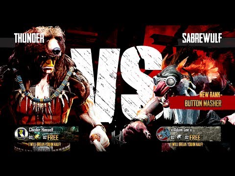 Killer Instinct: Ranked Match #11, xAdamLeex VS Chedar Himself! (Sabrewulf VS Thunder)