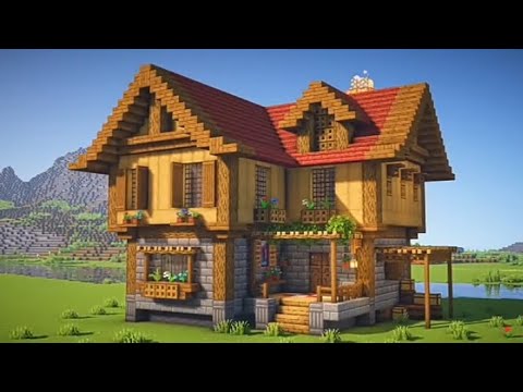 EPIC MINECRAFT WOODEN HOUSE BUILD