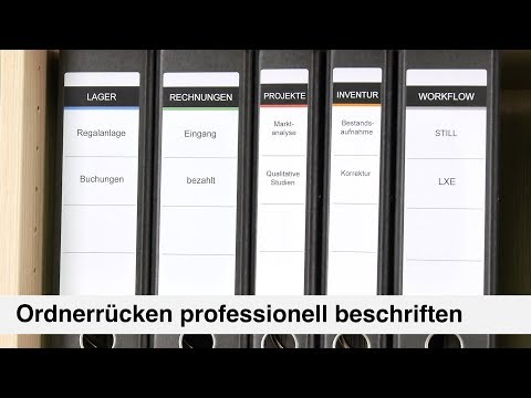Artikelvideo 1 für 210 AVERY Zweckform Ordneretiketten L4760-25 weiß, Artikelnummer 345611