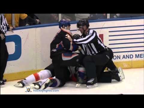 Braydon Coburn vs Matt Martin Feb 18, 2013