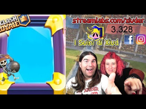 CLASH ROYALE!!!SFIDA SPECCHIO!!40000 DI ORO!!CHEST OPENING!! 2V2 CON VOI!! DECK HOGRIDER 4600+!!