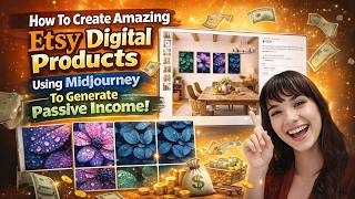 How To Create Amazing Etsy Digital Products Using Midjourney To Generate Passive Income!