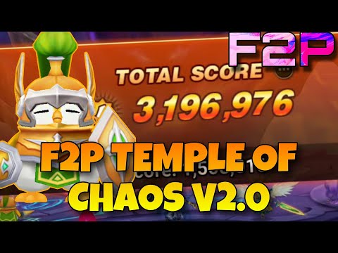 F2P TEMPLE OF CHAOS V2.0 = 3.2M SCORE !!! SUMMONERS WAR