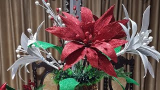 Mira como transforme unas hojas secas de palmera en adornos navideños 🎄