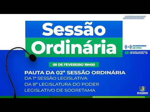 2ª Sessão Ordinária da Câmara Municipal de Sooretama - 09-02-2026