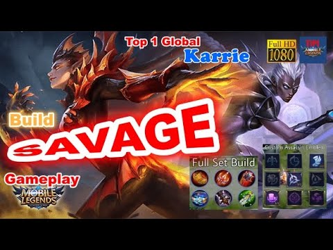 SUPER SAVAGE Karrie Skin Rising Star   Top 1 Global Karrie by LoRdAbas01Army   Mobile Legends TiPi