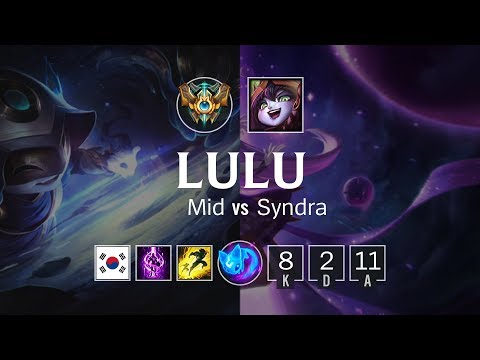 Lulu Mid vs Syndra - KR Challenger Patch 8.23