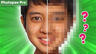 Photopea Tutorial - How to Selectively Pixelate any Image
