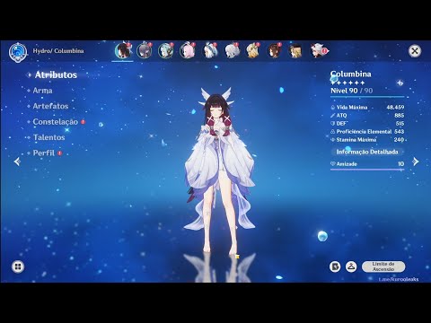 6.3 v3 Columbina C0 R0 Showcase Damage with build stats