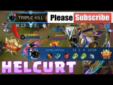 #Thearagaming168#. #MLBB#. #Subscribe#.  9 kill Triple HELCURT /HELCURT GAMEPLAY