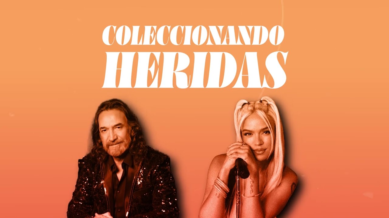 Colleccionando Heridas Karol G - Feat Marco Antonio Solís Video Lyric