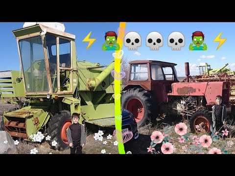 TRACTOR Y COSECHADORA ZOMBIE ABANDONADOS hace 25 años. Presentación, Prueba ocular, Test, Review :D