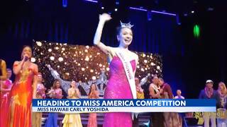 Our Miss Hawaii Carly Yoshida heads to Florida for Miss America